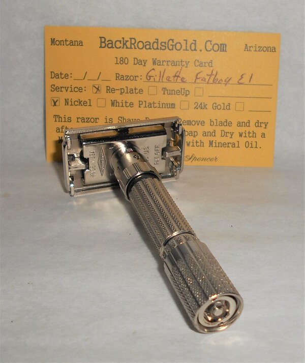 Gillette Fat Boy Razor 1959 Adjustable TTO Refurbished Replated Mirror Nickel E1 (24).JPG