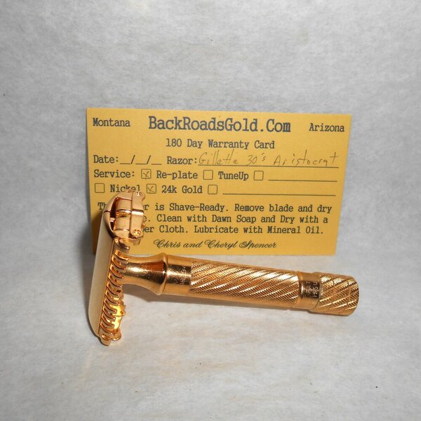 Gillette Aristocrat Deluxe Set 1936 W Case Refurbished Replated 24K Gold (7).JPG