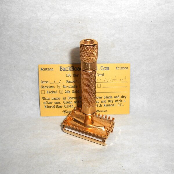 Gillette Aristocrat Deluxe Set 1936 W Case Refurbished Replated 24K Gold (39).JPG